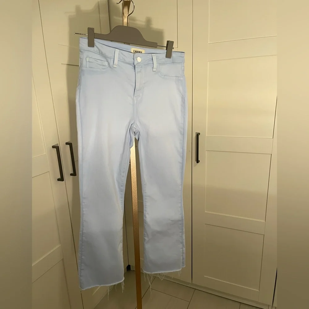 L'AGENCE Light Blue Flare Jeans - Picture 2 of 8